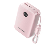 Vention Powerbank 20000mAh 2xUSB-C,USB-A z wyświetlaczem różowy - 1543384 - zdjęcie 1